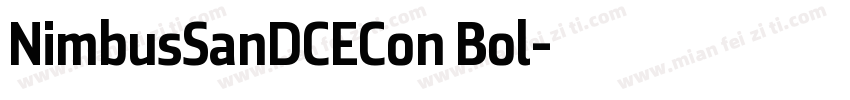 NimbusSanDCECon Bol字体转换